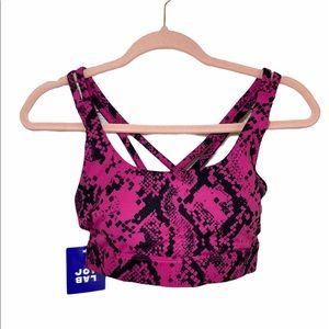 NWT Joy Lab Sports Bra Berry Snake